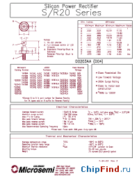 Datasheet 1N1065 manufacturer Microsemi